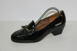 VINTAGE Escarpins Cuir Verni Noir T 35.5 TBE