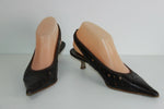Escarpins Ouverts ELIZABETH STUART Tout Cuir Ajouré Souple Marron T 37.5 BE