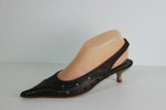 Escarpins Ouverts ELIZABETH STUART Tout Cuir Ajouré Souple Marron T 37.5 BE