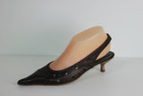 Escarpins Ouverts ELIZABETH STUART Tout Cuir Ajouré Souple Marron T 37.5 BE