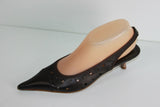 Escarpins Ouverts ELIZABETH STUART Tout Cuir Ajouré Souple Marron T 37.5 BE