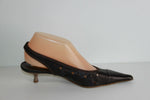 Escarpins Ouverts ELIZABETH STUART Tout Cuir Ajouré Souple Marron T 37.5 BE