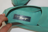 Mocassins EURO DESIGN Cuir Souple Turquoise T 35 TTBE