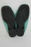 Mocassins EURO DESIGN Cuir Souple Turquoise T 35 TTBE