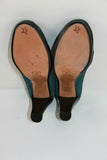 Escarpins Daim Vert Et Cuir Verni Noir T 39 TBE