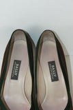 Escarpins BALLY Daim Marron et Vert T 5.5 / T 38.5 BE