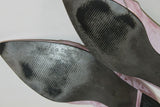 Escarpins Pointus ANDREA TOKIO Cuir Rose Nacré T 38 TBE