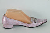 Escarpins Pointus ANDREA TOKIO Cuir Rose Nacré T 38 TBE