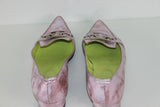 Escarpins Pointus ANDREA TOKIO Cuir Rose Nacré T 38 TBE