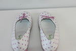 Escarpins ANNE LAURENCY Cuir Blanc à Pois Rose T 36.5 ETAT NEUF