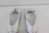 Escarpins ANNE LAURENCY Cuir Blanc à Pois Rose T 36.5 ETAT NEUF
