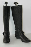 Bottes KARSTON Cuir Fripé Noir T 39 TBE