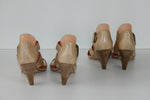 Escarpins LOT DE 2 PAIRES STUDIO Pour  André Cuir Marron T 38 / T 39 TBE