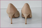 Escarpins MANGO Cuir Beige à Talons Fins T 36 TBE