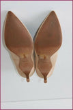 Escarpins MANGO Cuir Beige à Talons Fins T 36 TBE