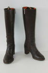 Bottes FRATELLI ROSSETTI Cuir Rigide Marron T 36 TBE