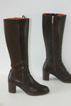 Bottes FRATELLI ROSSETTI Cuir Rigide Marron T 36 TBE