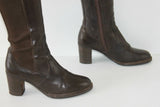 Bottes FRATELLI ROSSETTI Cuir Rigide Marron T 36 TBE