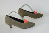 Escarpins GEVRISE Croûte de Cuir Vert Kaki T 39 BE