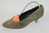 Escarpins GEVRISE Croûte de Cuir Vert Kaki T 39 BE