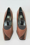 Escarpins MODA DI FAUSTO Tout Cuir Marron T 36.5 TBE