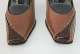 Escarpins MODA DI FAUSTO Tout Cuir Marron T 36.5 TBE