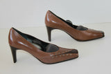 Escarpins MODA DI FAUSTO Tout Cuir Marron T 36.5 TBE