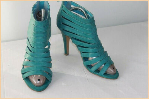 Escarpins POTI PATI Simili Cuir Turquoise T 36 BE