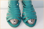 Escarpins POTI PATI Simili Cuir Turquoise T 36 BE