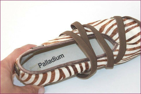 PALLADIUM Ballerines Fourrure Zebrée T 36 TBE