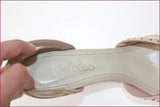 MALOLES Escarpins Tout Cuir Rose Perlé Talons Compensés T 40 TBE