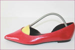 SAN MARINA Escarpins Pointus Simili Cuir rouge Petits Talons T 36 TBE