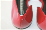 SAN MARINA Escarpins Pointus Simili Cuir rouge Petits Talons T 36 TBE