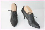 MINELLI Escarpins à lacets Cuir Noir T 39 ETAT NEUF