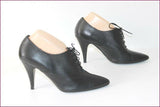 MINELLI Escarpins à lacets Cuir Noir T 39 ETAT NEUF