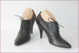MINELLI Escarpins à lacets Cuir Noir T 39 ETAT NEUF