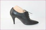 MINELLI Escarpins à lacets Cuir Noir T 39 ETAT NEUF