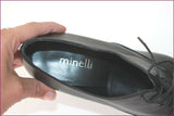 MINELLI Escarpins à lacets Cuir Noir T 39 ETAT NEUF