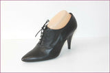 MINELLI Escarpins à lacets Cuir Noir T 39 ETAT NEUF