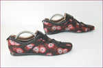 ESPACE Derby à lacets Cuir et Textile Imprimé T 8.5 US / T 40.5 FR TBE