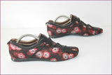 ESPACE Derby à lacets Cuir et Textile Imprimé T 8.5 US / T 40.5 FR TBE