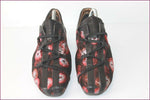 ESPACE Derby à lacets Cuir et Textile Imprimé T 8.5 US / T 40.5 FR TBE