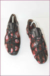 ESPACE Derby à lacets Cuir et Textile Imprimé T 8.5 US / T 40.5 FR TBE