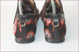 ESPACE Derby à lacets Cuir et Textile Imprimé T 8.5 US / T 40.5 FR TBE