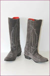 ANDRE Bottes Daim Gris Foncé T 38 TBE