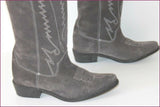 ANDRE Bottes Daim Gris Foncé T 38 TBE