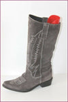 ANDRE Bottes Daim Gris Foncé T 38 TBE