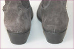 ANDRE Bottes Daim Gris Foncé T 38 TBE