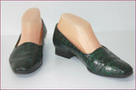 GEO REINO Escarpins Cuir Vert Foncé T 38 TBE