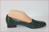 GEO REINO Escarpins Cuir Vert Foncé T 38 TBE